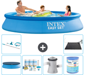Paquete de piscina - intex - alrededor - 305x305x61 cm + accesorios a455