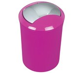Cubo de basura spirella colección sydney color rosa oscuro acrilico (5l)
