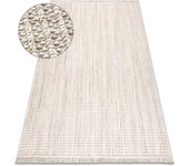 Alfombra nano fh72a melange, bucle, tejido plano beige 120x170 cm