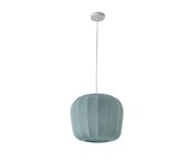 Lámpara colgante lindby helin, azul, ø 35 cm, tela, lámpara colgante textil, plafón, lámpara de techo textil, lámpara, lámpara de techo, lámpara de