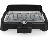 Tristar parrilla y barbacoa eléctrica cocina 2000 w negra 34,5x23 cm