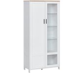 Alacena de cocina homcom melamina de madera blanco 76x36x160 cm