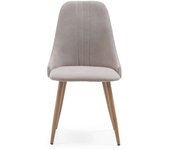 Pack de 4 sillas para cocina o comedor diego tapizado textil beige, 91cm(alto) 50cm(ancho)