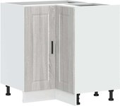 Mueble bajo esquina de cocina | armario de cocina porto madera reconstituida cfw168903