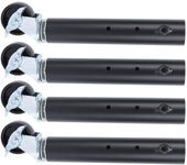 4 patas para muebles con ruedas de acero al carbono resistentes para mesa de centro, gabinete, sofá, cama (27 cm)