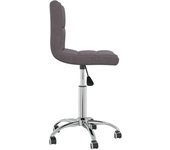 Silla de comedor giratoria tela gris topo