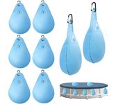8 paquetes de pesas para cubiertas de piscina, bolsa resistente para colgar cubiertas de piscinas elevadas