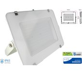 Faro led flood light 200w ip65 bianco neutro super slim 56 mm carcassa bianca samsung guaranteozia 5 anni sku-420