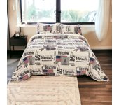 Tienda eurasia - edredón nórdico con borreguito y funda de almohada, cama 90/105-180 x 240 cm, estampado