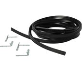 Vhbw junta puerta para horno por ej. compatible con aeg y otras marcas - 3 m, con gancho angular, negro