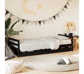 Maison exclusive - estructura de cama niños con cajones madera pino negro 80x200cm