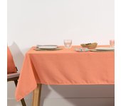 Mantel antimanchas tacto tela jacquard maglia liso naranja - 200x160 cm