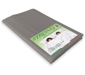 Sábana superior cordonetto strong gris tórtola made in italy dos maxi cuadrados