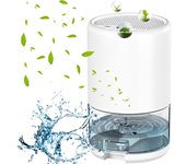 Deshumidificador eléctrico de 1000 ml con luz led de 7 colores, deshumidificador silencioso de 36 w, apagado automático, para área de 26 m²