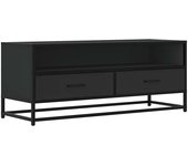 Mueble tv | mueble de salón | mesa de tv madera de ingeniería y metal negro 100x34,5x40 cm cfw363663