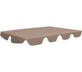 Dosel de repuesto columpio jardín gris taupe 150/130x105/70 cm