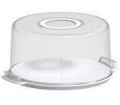 Soporte para tartas guzzini 06585011 chef line alto para llevar blanco