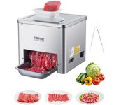 Vevor cortadora de carne comercial 550 w 159 kg/h acero inoxidable grosor 2,5-10 mm máquina eléctrica para alimentos, cocina, restaurante