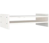 Soporte de monitor | soporte de pantalla madera maciza de pino blanco 50x27x15 cm cfw310778