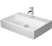 Lavabo para muebles duravit vero air 70x47cm, sin rebosadero, con banco con agujero para grifo, 1 agujero para grifo, 23507000411, color: blanco