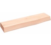 Estante de pared 40x10x4 cm madera maciza de roble sin tratar