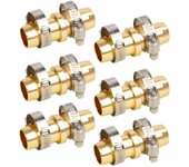 Kit de reparación de mangueras de jardín (6 piezas), conector de manguera, accesorios de reparación de mangueras de agua de 3/4 a 5/8.