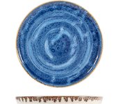 Plato de frutas de porcelana, blanco y azul, h&h, 20cm