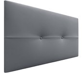 Dhome cabecero de polipiel pro cabeceros cabezal tapizado cama lujo (gris, 105cm)