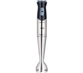 Batidora de mano de 700w con dos velocidades, diseño ergonómico, cuerpo y brazo de acero inoxidable. brazo apto para lava vajillas.