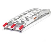 Rampa carga motocicleta 340kg 220x28cm aluminio plegable carril acceso motos transporte motociclismo
