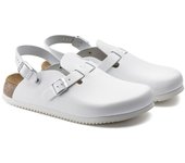 Zueco birkenstock kay sl le white white-t 35 - horma estrecha