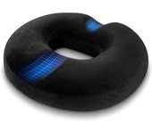 Cojín de asiento de espuma viscoelástica, cojín ortopédico para coxis, cojín para silla de oficina, para embarazo, coxis, llagas, espalda,