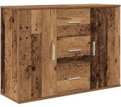 Aparador | aparador de comedor | armario de cocina de madera de ingeniería envejecida 90x29 | 5x65 cm cfw19484