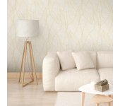 Papel pintado autoadhesivo con tintas eco, y libre de pvc, rollo de 129 x 260 cm coconut sun