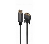 Adaptador displayport a dvi gembird cc-dpm-dvim-4k-6 (1,8 m) 4k full hd