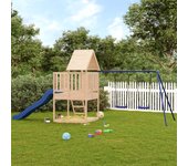 Vidaxl parque infantil de exterior madera maciza de pino