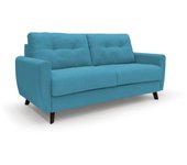Callisto sofá cama convertible de tela suave e impermeable 188 cm (mat. 140x197) azul claro