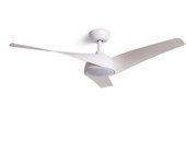 Techbrey ventilador de techo silencioso eubea 132cm motor dc mando a distancia, con luz