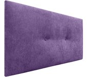 Dhome cabecero de tela acualine liso con botones tapizado de alta gama cabezal lujo cama dormitorio moderno acolchado (tela lila, 105cm)