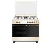 Solthermic cocina gas crema rústica 90x60 portabombona f9lt50g2-c