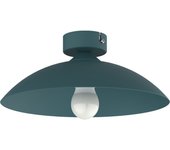 Lumicom | flash lámpara de techo, 1x e27, max 42w, metal, azul mediterráneo, d.30cm