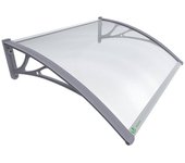 Marquesinas exterior para puertas y ventanas tejadillo de protección, 120 x 80 cm