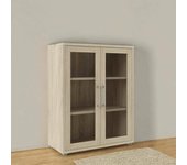 Aparador laureen, bufé de salón, aparador de salón, despensa de cocina, 89x40 h113 cm, roble