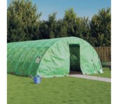 Vidaxl invernadero con estructura de acero verde 70 m² 14x5x2,3 m