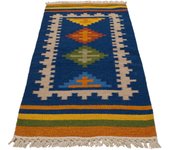 Auténtico, original e ideal kilim hecho a mano 90x60 cm