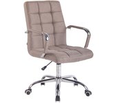 Silla de oficina deli en tela gris topo