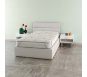 Topper cáñamo alcochado con tratamiento de cáñamo, individual 80x195cm