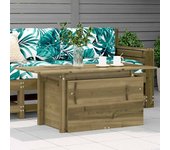Vidaxl mesa de jardín madera de pino impregnada 100x50x75 cm