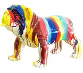 Figura bulldog kuatéh gregor 61x32x38 cm multicolor