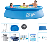 Paquete de piscina - intex - alrededor - 305x305x76 cm + accesorios a936